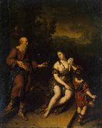 Willem van Mieris Expulsion of Hagar oil painting reproduction